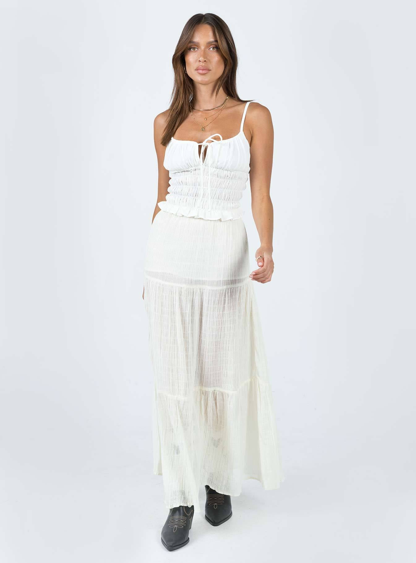 Hollow District “Bareline” Strap Top