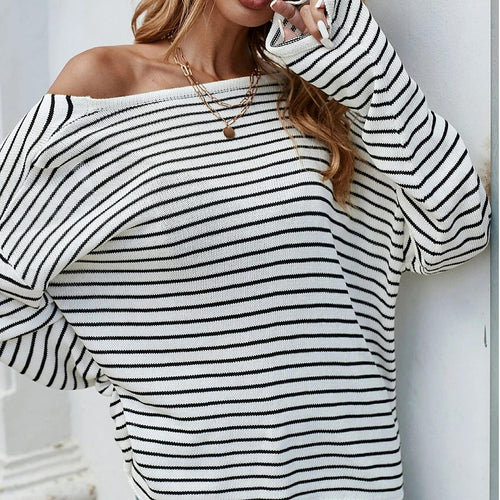 Hollow District “Crosswave” Knit Sweatshirt